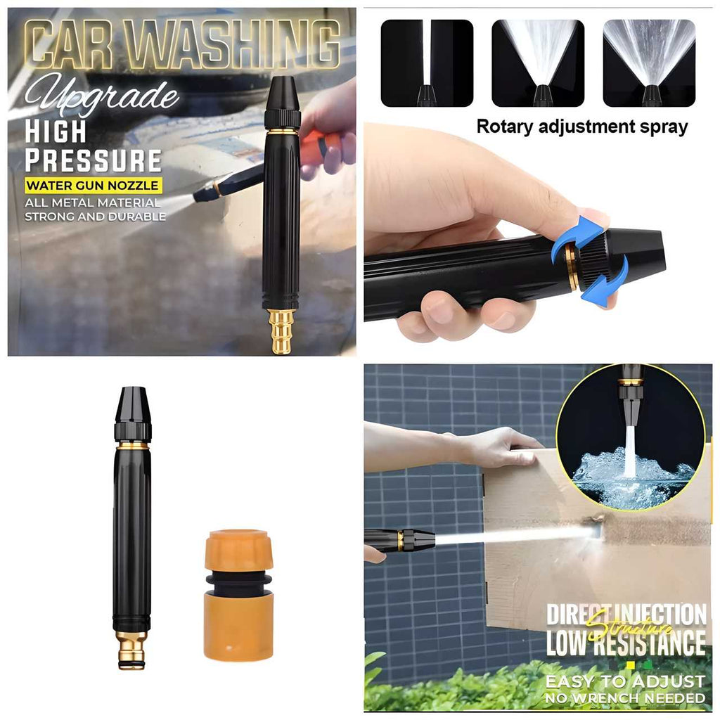 Portable High Pressure Washing Water Nozzle (Black).Apply Code UPI5OFF to avail 5%Off