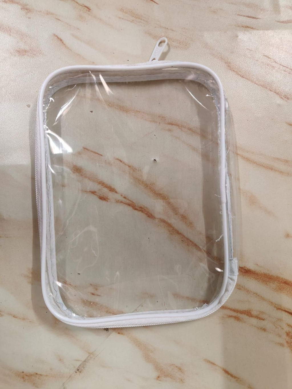 6 Pcs Clear Hard Zipper Pouches for Multipurpose Use