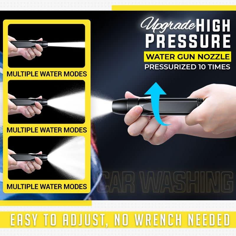Portable High Pressure Washing Water Nozzle (Black).Apply Code UPI5OFF to avail 5%Off