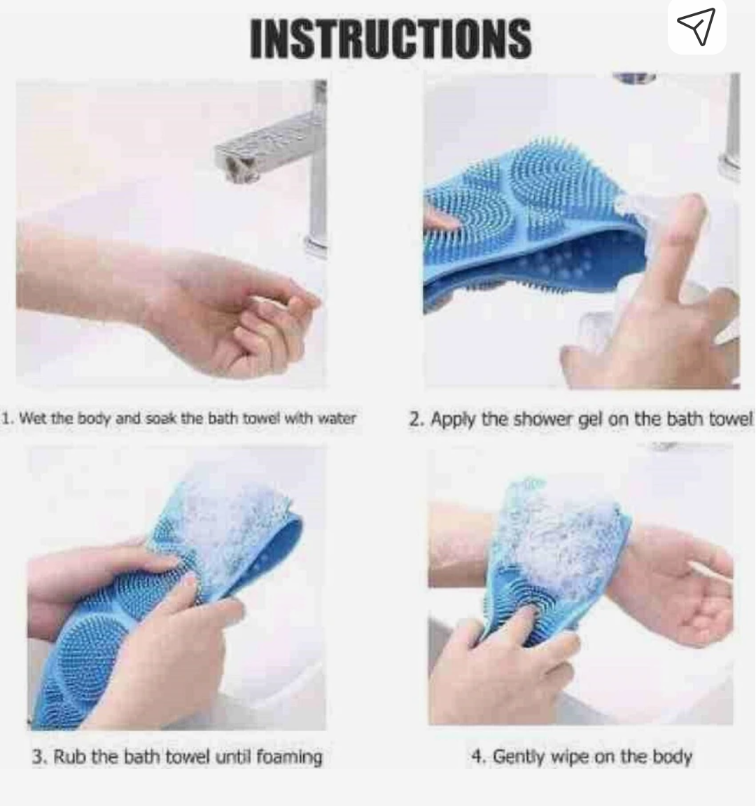 Soft Silicone Back Scrubber