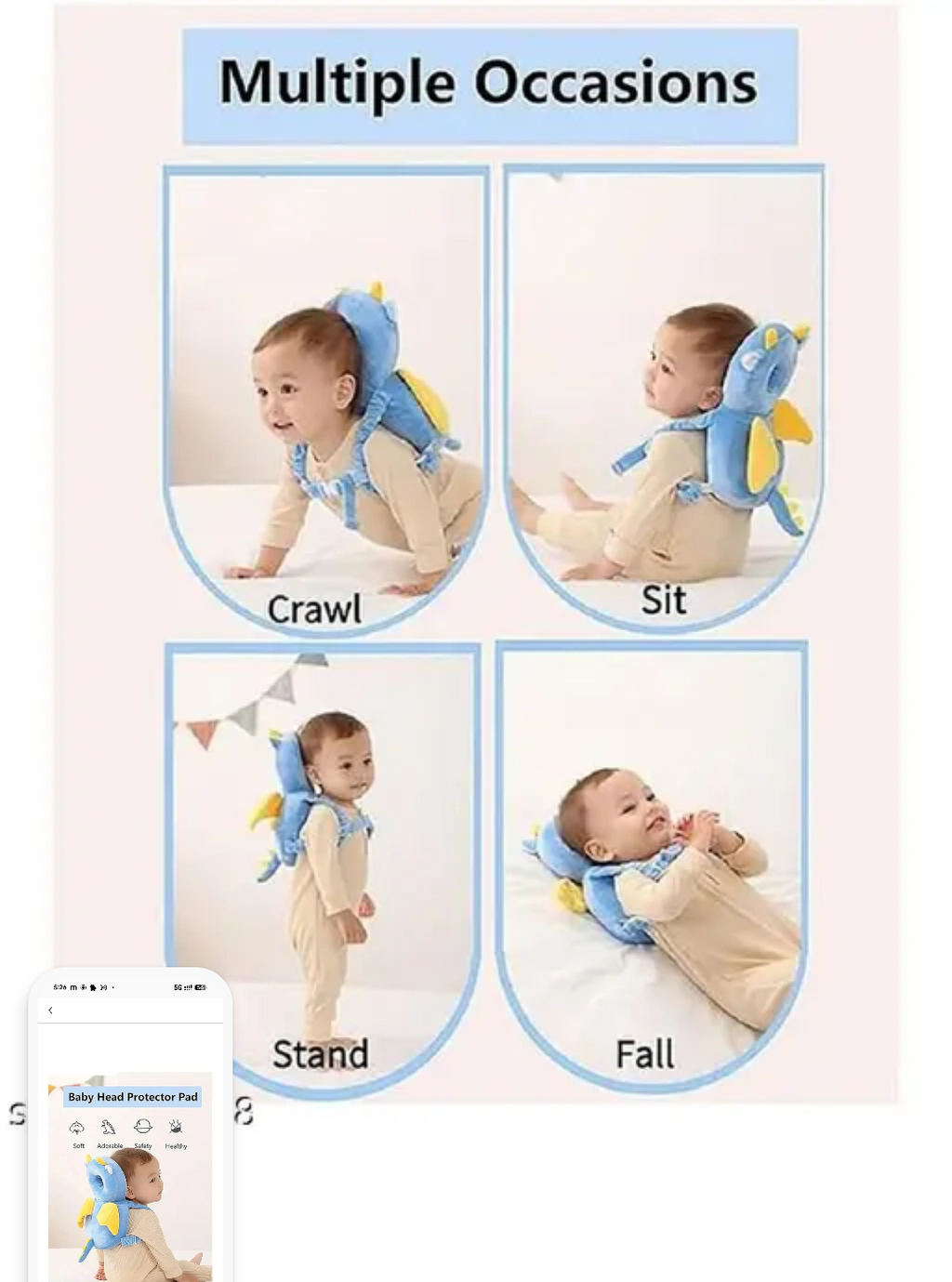 Baby Head Protector Backpack